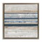 Stupell Industries Nautical Tone Stripes Floater Framed Canvas Wall Art Design by Lera